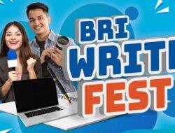 BRI Write Resmi Fest Dimulai! Kompetisi Berhadiah Ratusan Juta