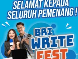 Pengumuman! Ini Pemenang BRI Write Fest 2023