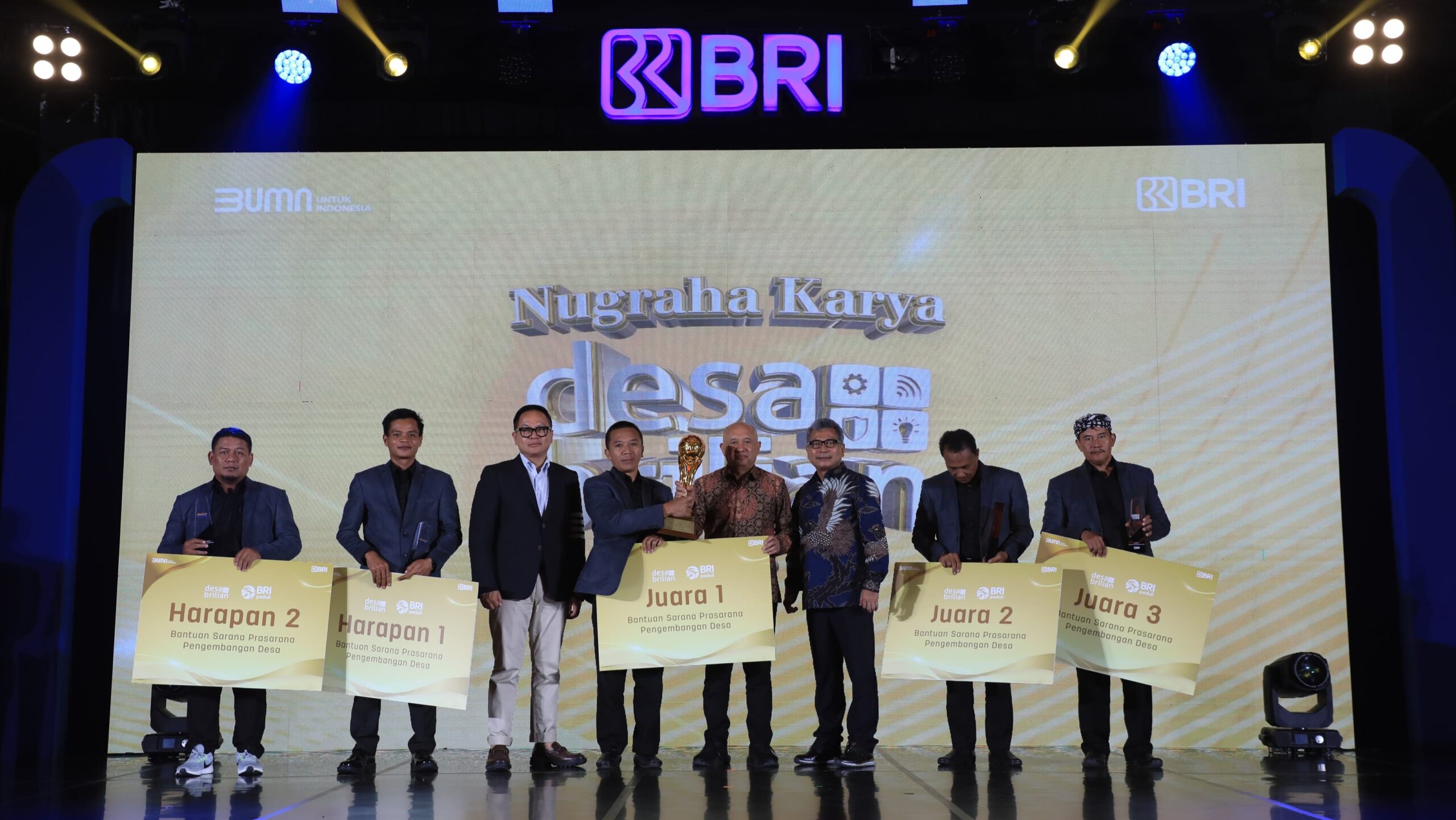 BRI Berikan Rp1 Miliar kepada Juara Umum Nugraha Karya Desa BRILiaN