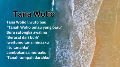 Lirik dan Arti Lagu Daerah Buton “Tana Wolio”, Penting Dikenalkan pada Anak