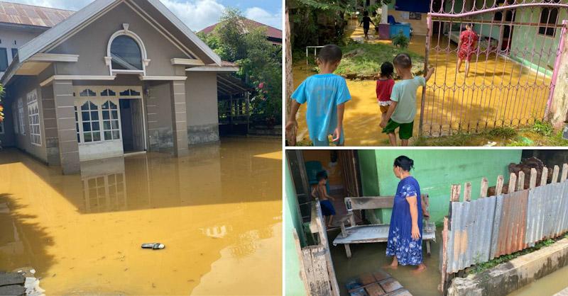 Diguyur Hujan Beberapa Jam, Luapan Kali Kadia Genangi Puluhan Rumah di Jalan Segar