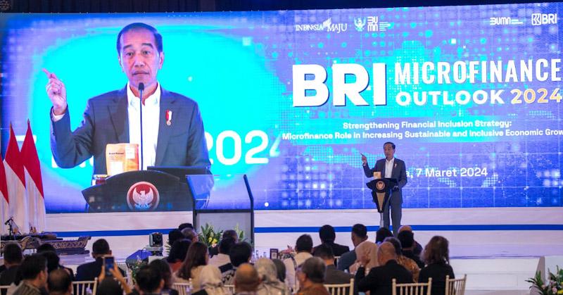 Buka BRI Microfinance Outlook 2024, Presiden Jokowi Apresiasi Komitmen BRI Mendorong Inklusi Keuangan 1 Buka BRI Microfinance Outlook 2024, Presiden Jokowi Apresiasi Komitmen BRI Mendorong Inklusi Keuangan