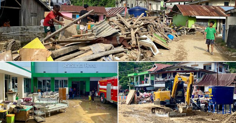 Potret Terkini Kondisi Jalan Lasolo dan RS Santa Anna Kendari H+3 Banjir
