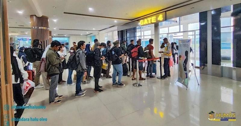 27 Ribu Orang Melakukan Perjalanan Mudik Lewat Bandara Haluoleo Kendari