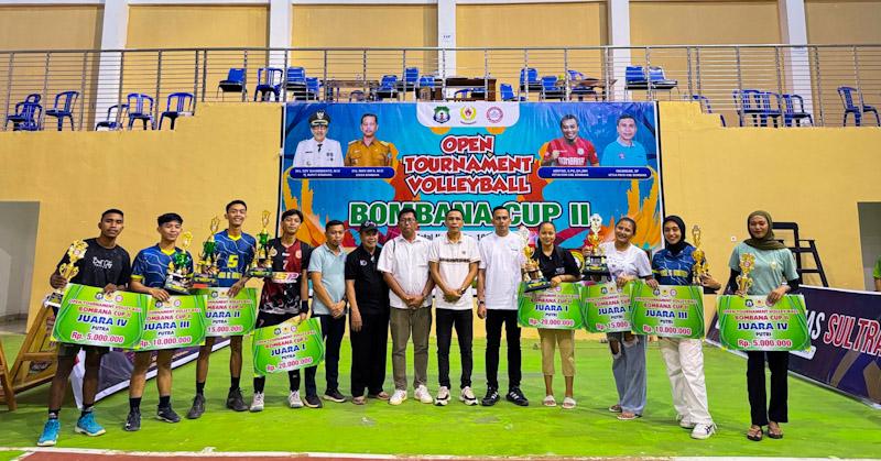 Tim Voli Putri Sultra All Star Bank Bahteramas Juarai Bombana Cup II