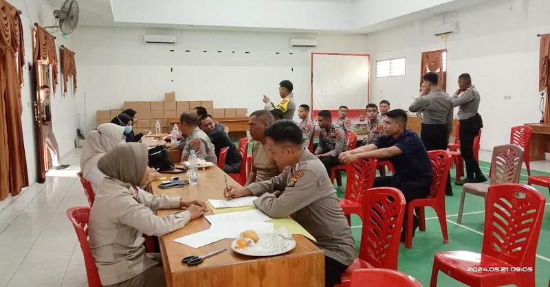 Tim Vaksinasi Influensa RS Bhayangkara Kendari Sasar 250 Personel Polres Konsel dan Bombana