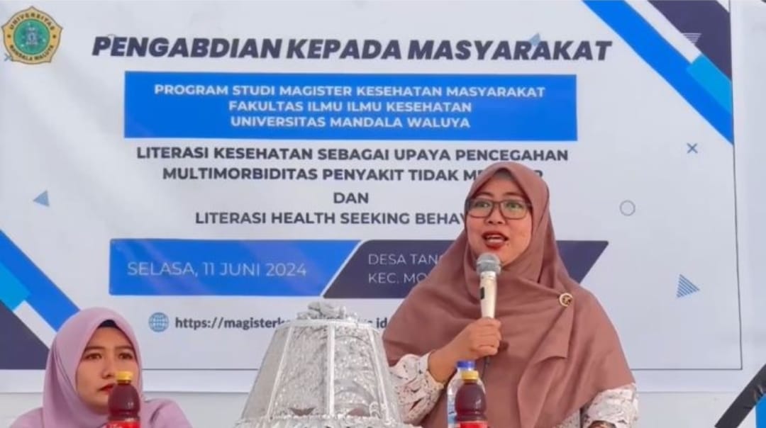 Prodi Magister Kesmas UMW Kendari Cegah Multimorbiditas Penyakit Tidak Menular di Desa Tanggobu 1 Prodi Magister Kesmas UMW Kendari Cegah Multimorbiditas Penyakit Tidak Menular di Desa Tanggobu
