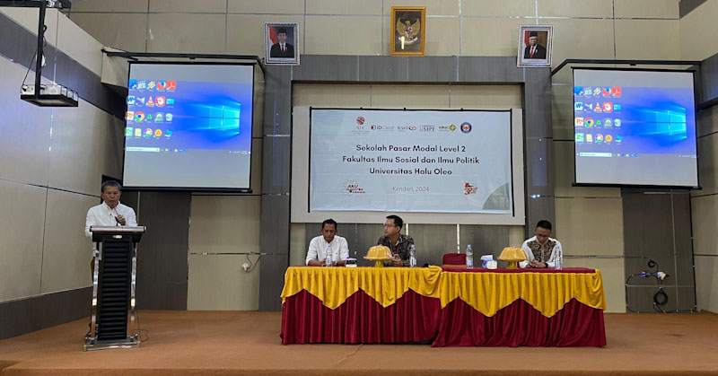 KSPM Bersama Bursa Efek Gelar Sekolah Pasar Modal Level 2 di FISIP UHO