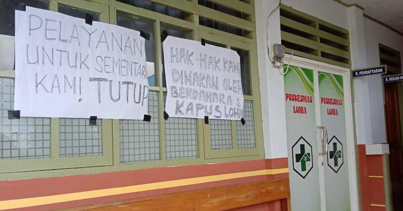 Tuntut Haknya, Pegawai Puskesmas Lohia di Muna Mogok Kerja 1 Tuntut Haknya, Pegawai Puskesmas Lohia di Muna Mogok Kerja