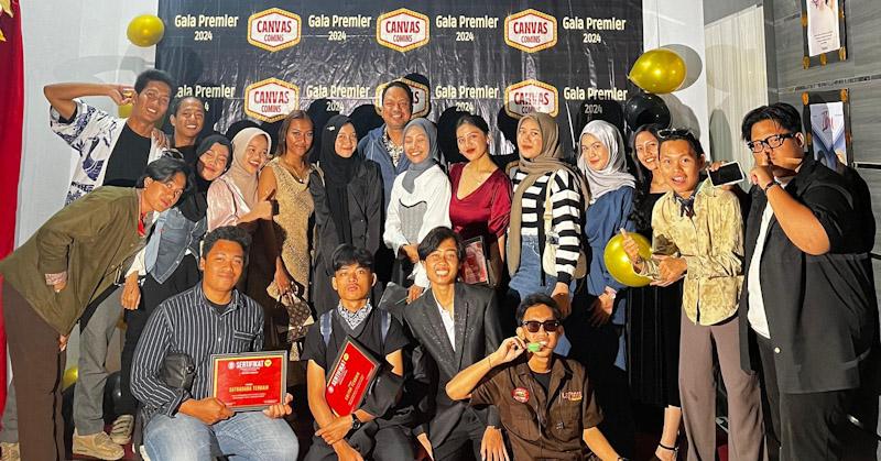Mahasiswa Ilmu Komunikasi UHO Sukses Gelar Premier Film Canvas Comins 2024