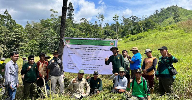 SPTN Wilayah I Balai TNRAW Pulihkan Ekosistem Lewat Pengayaan Tanaman 1 SPTN Wilayah I Balai TNRAW Pulihkan Ekosistem Lewat Pengayaan Tanaman