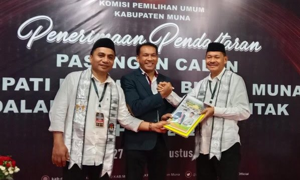 Lima Paslon Resmi Mendaftar, Siap Bertarung di Pilkada Muna 2024