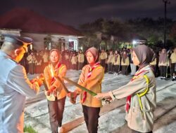 Upacara Taptu dan Pawai Obor di Tiworo Selatan Semarakkan Peringatan Hari Kemerdekaan RI