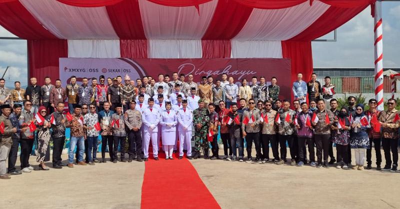 Gelar Upacara HUT ke-79 RI, PT OSS Komitmen Dukung Pembangunan Ekonomi Lokal