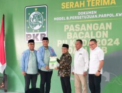 Paslon Rajiun-Purnama Terima Rekomendasi B1 KWK dari PKB