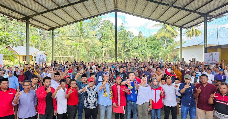LA-IDA Kukuhkan Ratusan Tim Pemenangan Sultra di Mubar