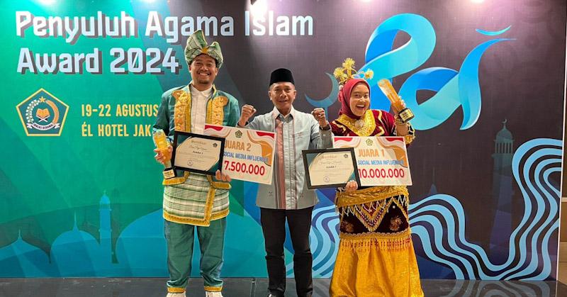 Dua Penyuluh Agama di Sultra Raih Penghargaan PAI Award 2024