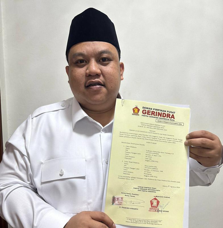 Pasangan Yudhi-Nirna Resmi Kantongi PDIP dan Gerindra untuk Pilwali Kota Kendari 1 Pasangan Yudhi-Nirna Resmi Kantongi PDIP dan Gerindra untuk Pilwali Kota Kendari