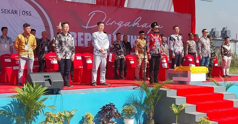 Gelar Upacara HUT ke-79 RI, PT OSS Komitmen Dukung Pembangunan Ekonomi Lokal