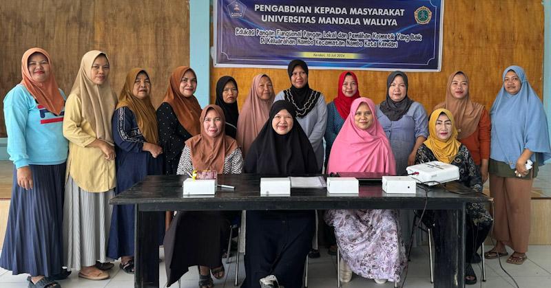 UMW Kendari Edukasi Masyarakat Nambo soal Manfaat Pangan Lokal dan Pemilihan Kosmetik yang Baik 1 UMW Kendari Edukasi Masyarakat Nambo soal Manfaat Pangan Lokal dan Pemilihan Kosmetik yang Baik