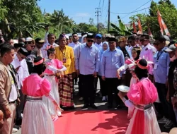 Puluhan Ribu Massa Pendukung Antar Rajiun-Purnama Daftar di KPU Muna