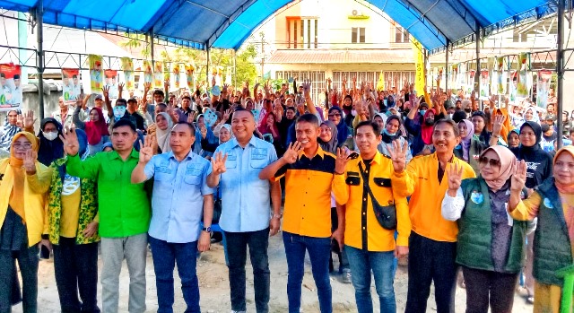 Paslon AJP-Asli Siap Atasi Banjir dan Beri Beasiswa Warga Kambu