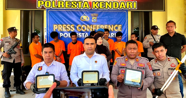 Gerbang Wisata Toronipa Rp32,8 Miliar Mulai Diserbu Pencuri, Polisi Tangkap 7 Pelaku
