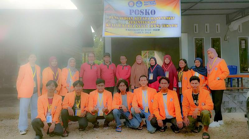 KKN Tematik Fakultas Pertanian UHO Perkuat Mitigasi dan Adaptasi Perubahan Iklim Petani Lalombonda di Konawe