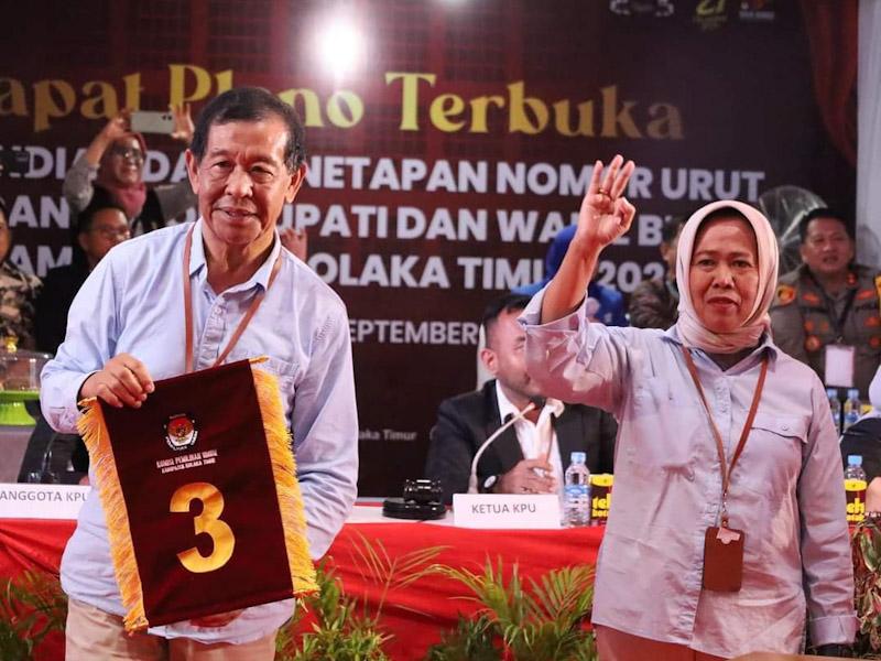Paslon Damai Dapat Nomor Urut 3 di Pilkada Koltim, Arus Muda: Yakin Menang