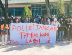 Mahasiswa UHO Demo di Kantor DPRD Sultra, Tuntut Pembuatan Monumen untuk Mengenang Randi dan Yusuf