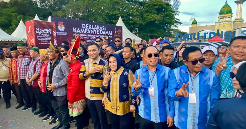 Empat Pasang Cagub Sultra Komitmen Jalankan Kampanye Damai