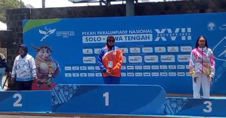 Atlet Tolak Peluru Putri Sultra Sabet Medali Perak Peparnas 2024