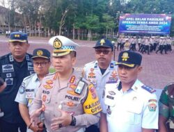 Polda Sultra Siapkan 307 Personel untuk Operasi Zebra Anoa 2024