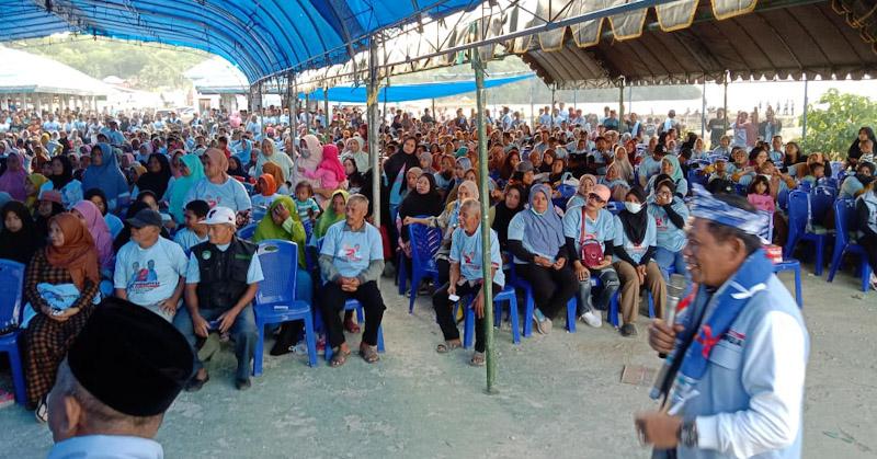 Kampanye di Buton Dipadati Ribuan Orang, Politisi Hanura: Bukti ASR-Hugua Dicintai Rakyat