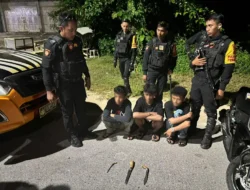 Polisi Amankan Tiga Pemuda yang Konvoi sambil Bawa Sajam di Anduonohu