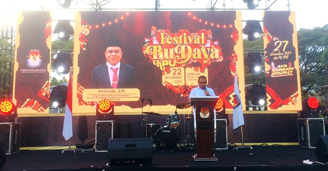 KPU Sultra Gelar Festival Budaya di Kendari, Ajak Warga Tolak Politik Uang