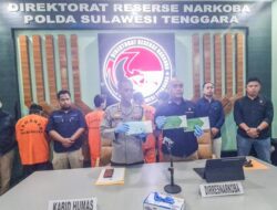 Polda Sultra Bongkar Kasus Narkoba Lintas Provinsi
