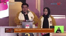 Debat Kedua Pilwali Kendari, Yudhi-Nirna Kembali Paparkan Program Unggulan 8 Debat Kedua Pilwali Kendari, Yudhi-Nirna Kembali Paparkan Program Unggulan