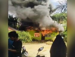 Satu Unit Rumah di Kendari Ludes Terbakar, Kerugian Ditaksir Capai Rp300 Juta