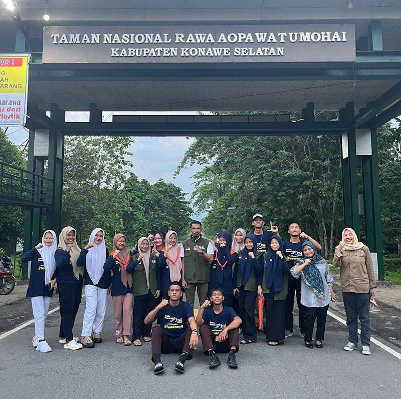 Kader Konservasi TNRAW Sosialisasi Pencegahan Karhutla di Konsel