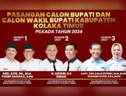 Real Count Hasil Penghitungan Suara Pilkada Kolaka Timur 2024 Sirekap, Simak Perolehan 3 Paslon Bupati