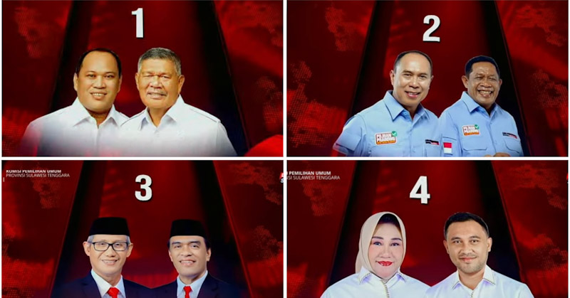 Real Count Hasil Penghitungan Suara Pilgub Sultra 2024 Sirekap, Empat Paslon Siapa Terkuat? 1 Real Count Hasil Penghitungan Suara Pilgub Sultra 2024 Sirekap, Empat Paslon Siapa Terkuat?