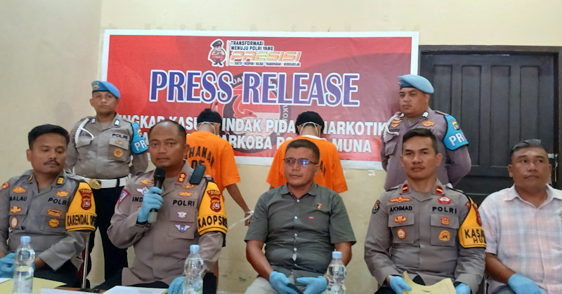 Edarkan Sabu dengan Sistem Tempel, Dua Pelajar di Muna Ditangkap Polisi