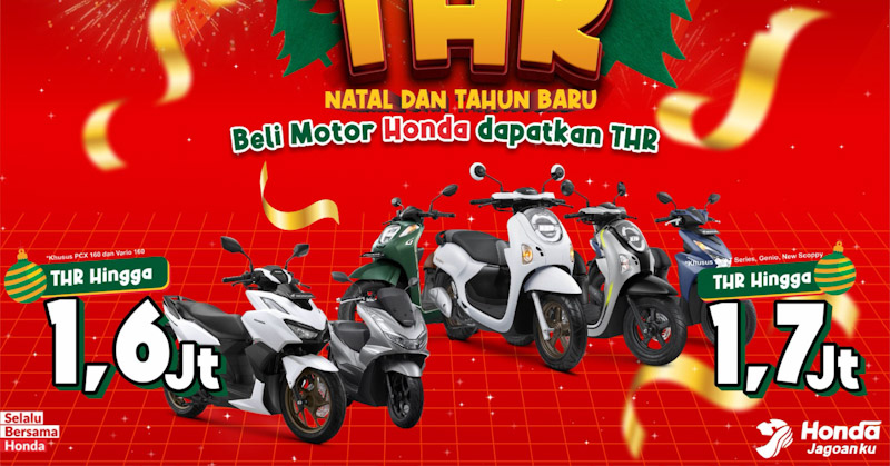 Honda Bagi-Bagi THR pada Momen Natal dan Tahun Baru