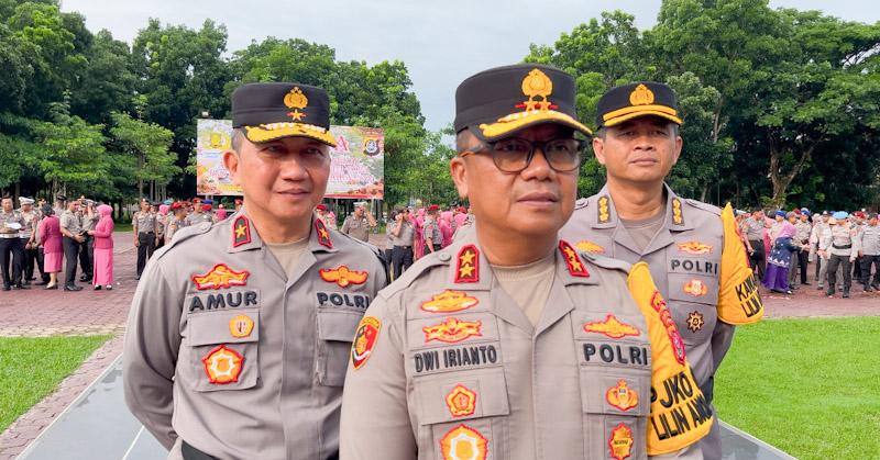 Jelang Pergantian Tahun Baru, Ratusan Personel Polda Sultra Naik Pangkat