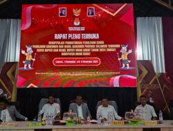 KPU Mubar Tetapkan Darwin-Ali Basa Pemenang Pilkada 2024