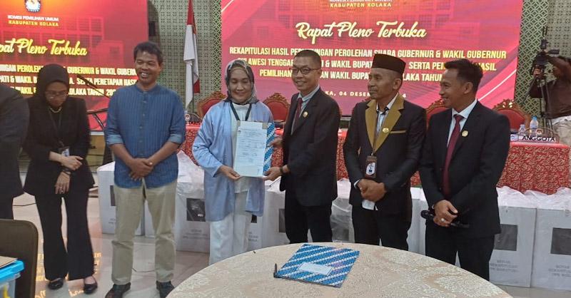 Rapat Pleno KPU Kolaka: Paslon Beramal Unggul, ASR-Hugua Raih Suara Tertinggi