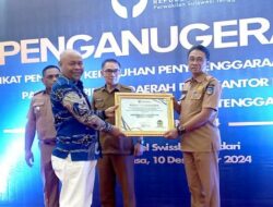 Pemda Koltim Terima Penghargaan Penyelenggaraan Pelayanan Publik Tertinggi