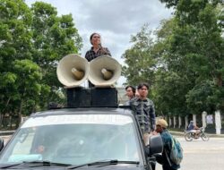 Demo di Polda Sultra, Desak Polisi Usut Dugaan Penimbunan BBM di SPBU di Konsel