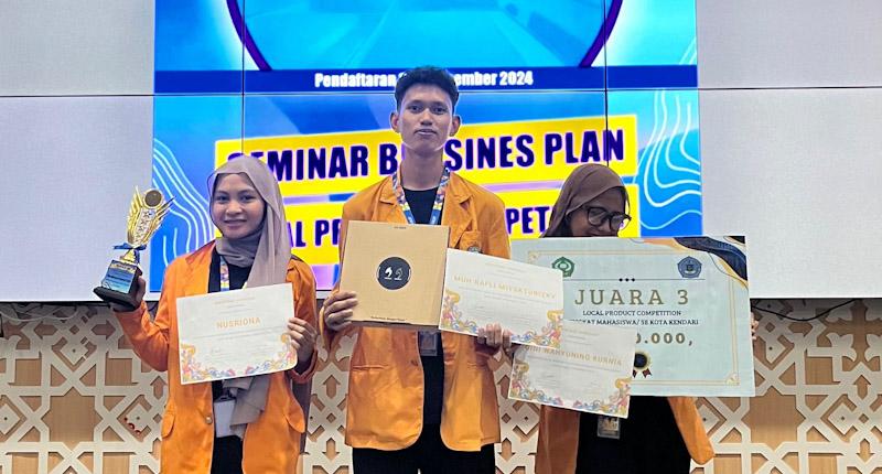 Usung Produk Fesyen, Mahasiswa UHO Raih Juara 3 di Local Product Competition IAIN Kendari 1 Usung Produk Fesyen, Mahasiswa UHO Raih Juara 3 di Local Product Competition IAIN Kendari